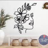 MUJER FLOREADA EN MADERA MDF DE 3 MM